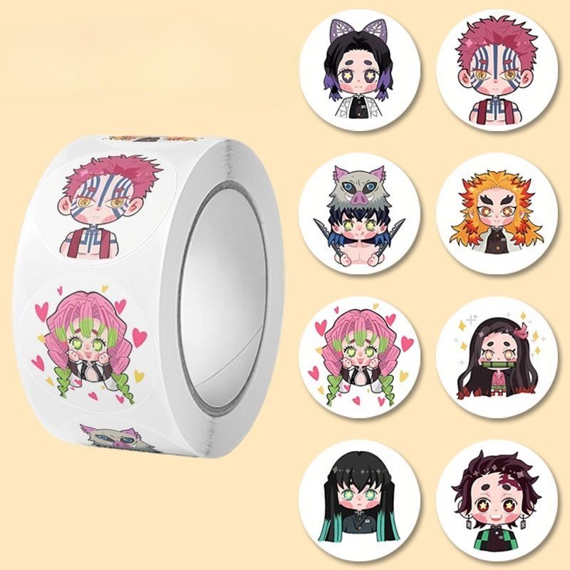 Phone Accessories Demon Slayer - 500 pezzi di adesivi decorativi a