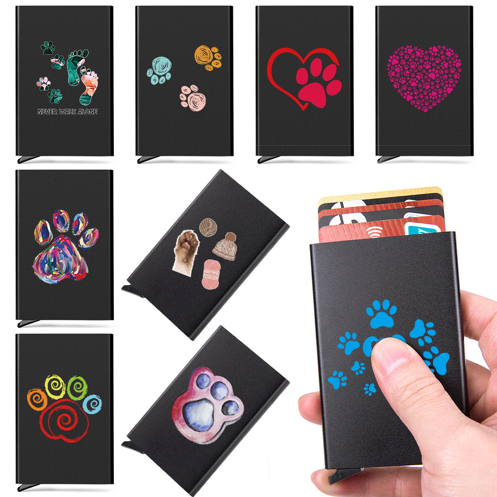Nfc Card Reader - Portacarte in Alluminio Anti-RFID con Blocco