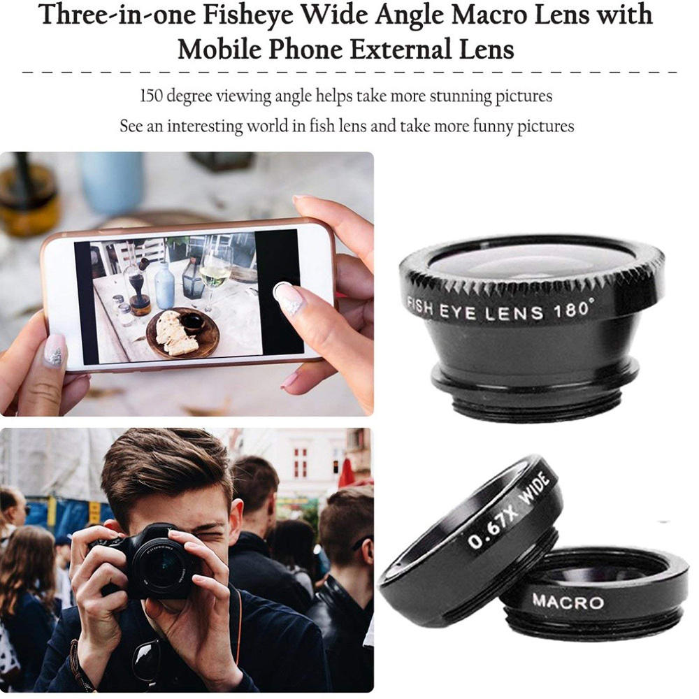 Obiettivo universale 3 in 1 Fi - Lens Camera Clip recensione e prezzo
