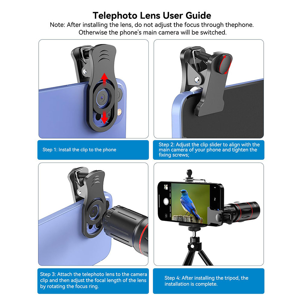 Obiettivo Teleobiettivo 18/36/ - Lens Camera Clip recensione e prezzo