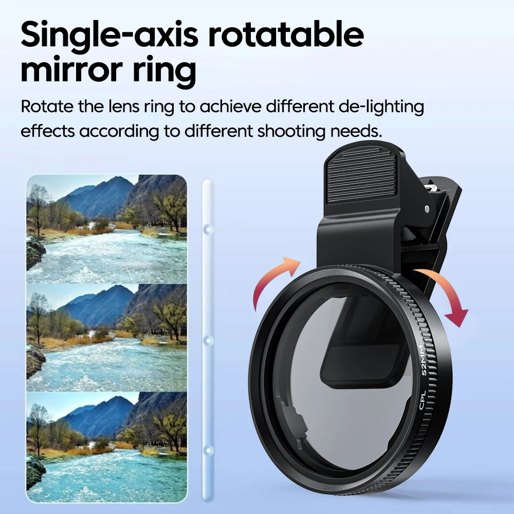 Nuovo 52mm CPL Filtro per obie - Lens Camera Clip recensione e prezzo